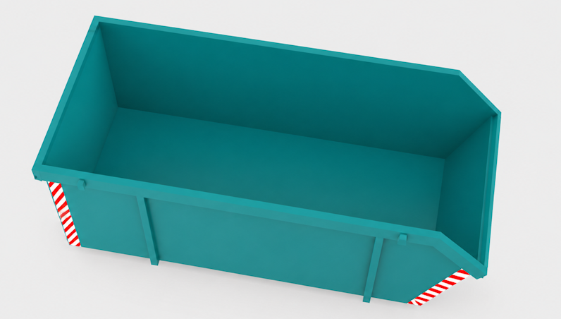 Afvalcontainer 10 m³ open